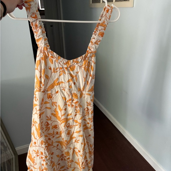 Anthropologie Dresses & Skirts - Anthropologie Maeve Orange and Cream Patterned Dress
